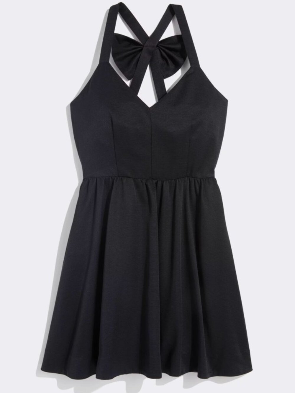 Vineyard Vines Black Bow Back Fit & Flare Silk Dress Wedding Guest Party 14 NWT